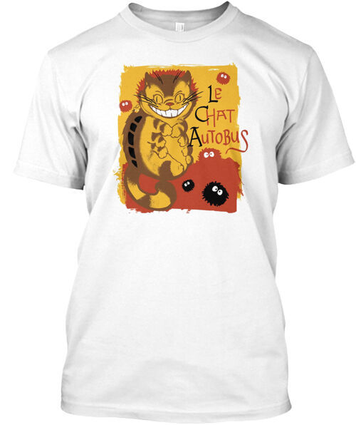 Le Chat Autobus Catbus T-Shirt Made in the USA Size S to 5XL