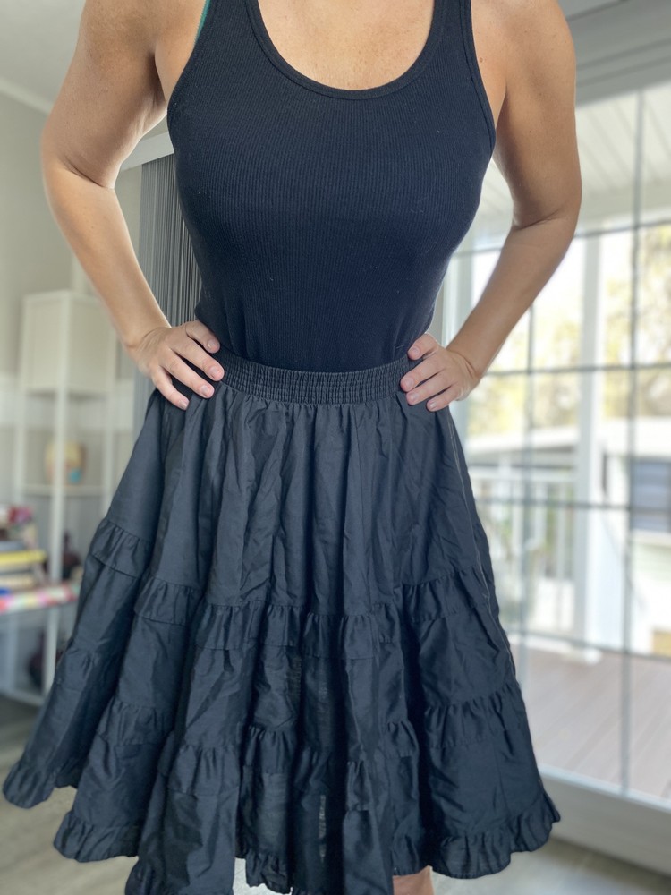 Professional Cotton Handmade Dance Skirt with Elastic Waistband in XS/S Size High Quality