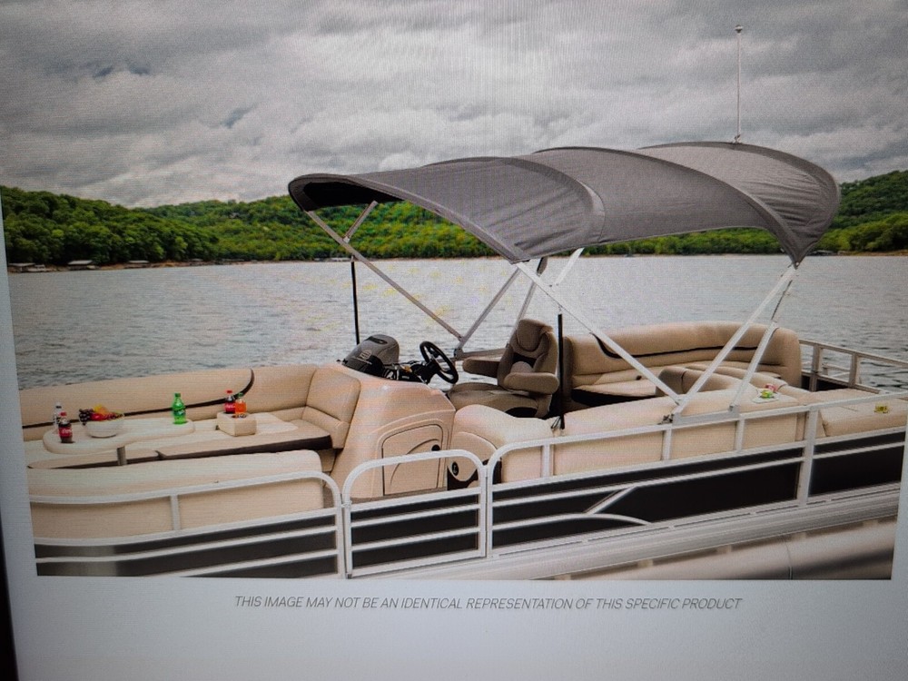 G3 Suncatcher Pontoon Boat Front Bimini Top with Storage Boot 44466-15