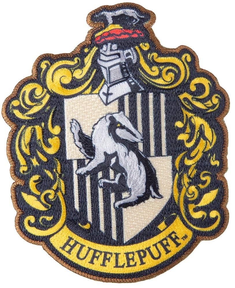 Harry Potter Hufflepuff House Emblem Iron On Patch 3.5 Inch for Clothing