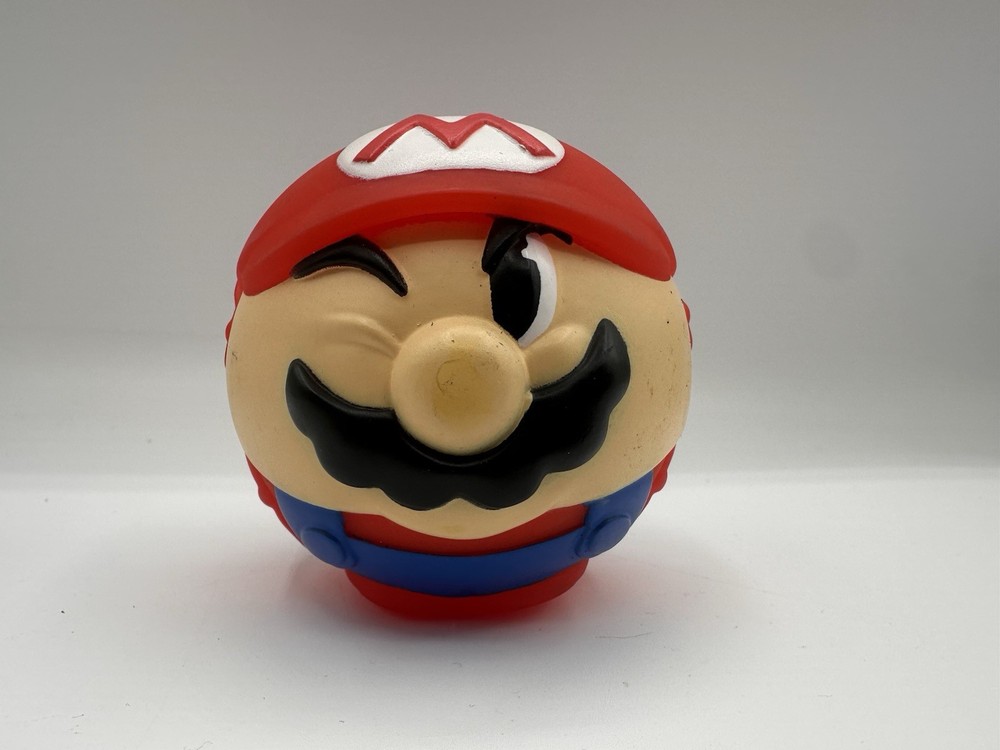 Super Mario Bros Rubber Ball Mcdonalds Vintage 2006 Nintendo Retro- NOSE FLAW