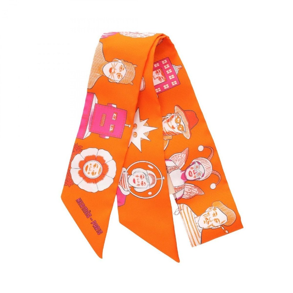 Hermes Twilly Silk Scarf 297542 in Luxurious Design