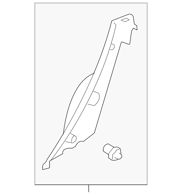 Genuine GM Panel Body Side Front Lower Tr                *Gray 19184798