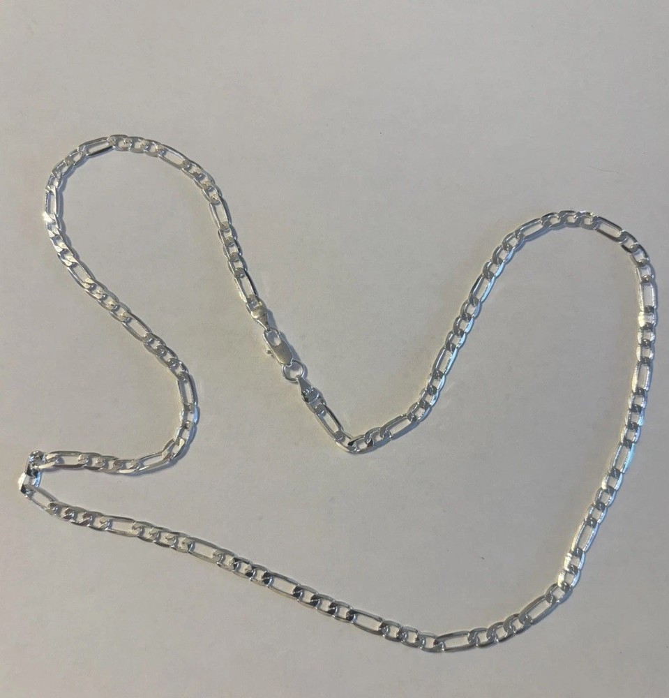 White Gold Plated 925  Sterling Silver 24