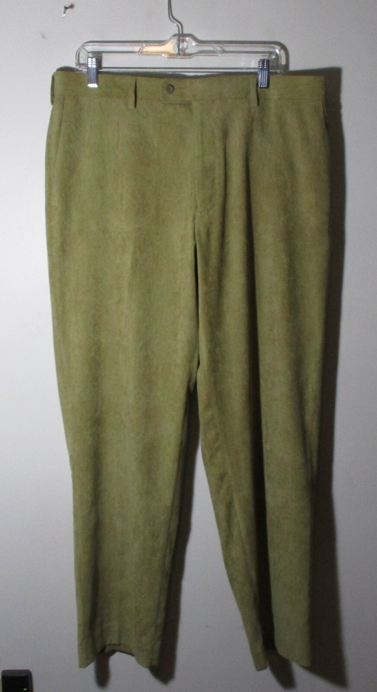 PERRY ELLIS Portfolio Tan Dressy Corduroy Pants Size 36X32 NWT