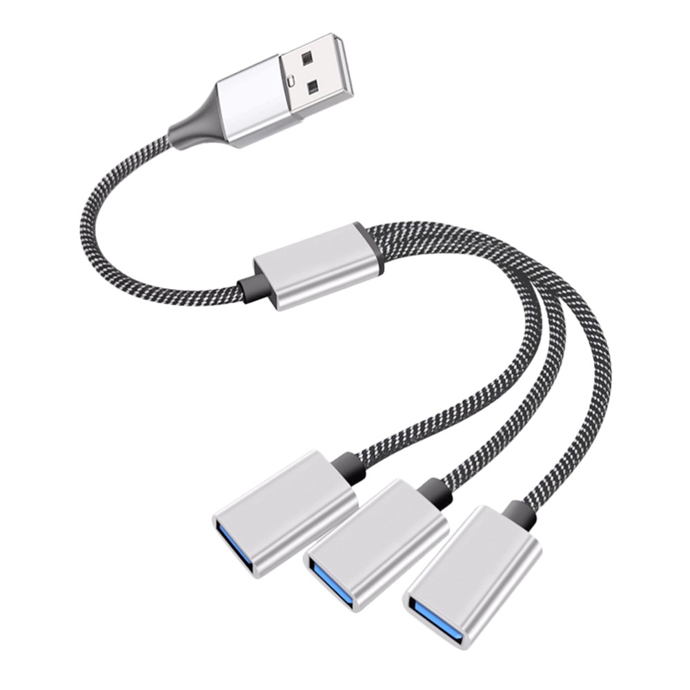 USB Hub 4-Port Splitter Extension Cable for Laptop Power Expansion  