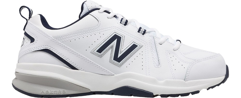 NEW WITH BOX New Balance 608v5 White Navy, Extra Wide (4E) - FREE SHIPPING