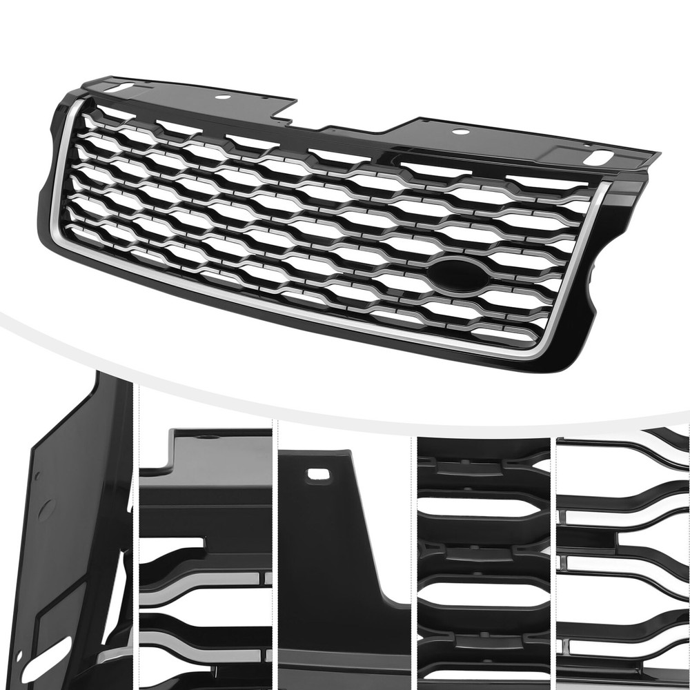 Front Bumper Upper Grille For 2013 - 2016 2017 Land Rover Range Rover Vogue L405