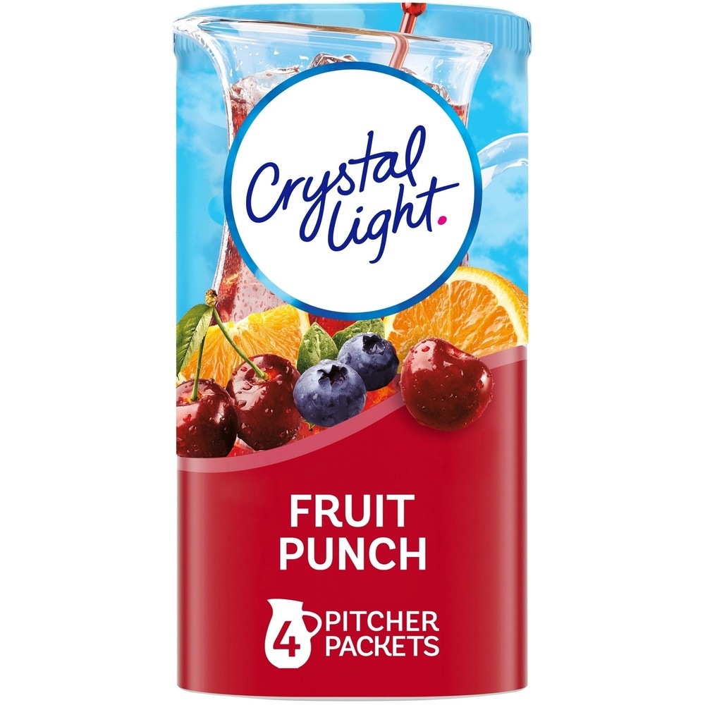 Crystal Light Fruit Punch LowCalories Powdered 4ct Drink Mix 1.36oz