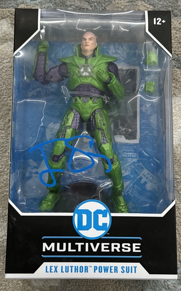 JESSE EISENBERG SIGNED LEX LUTHER ACTION FIGURE - BECKETT COA