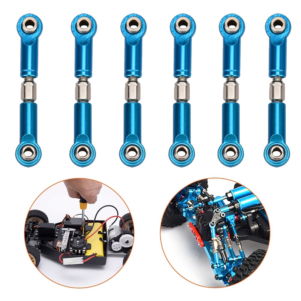 RC Truck Upgrade Parts Metal Steering Linkage Rods For WLtoys 1:18 RC Car Truck