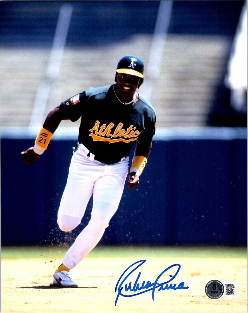 Ruben Sierra Signed 8X10 Photo - Oakland Athletics A’s - Beckett MLB