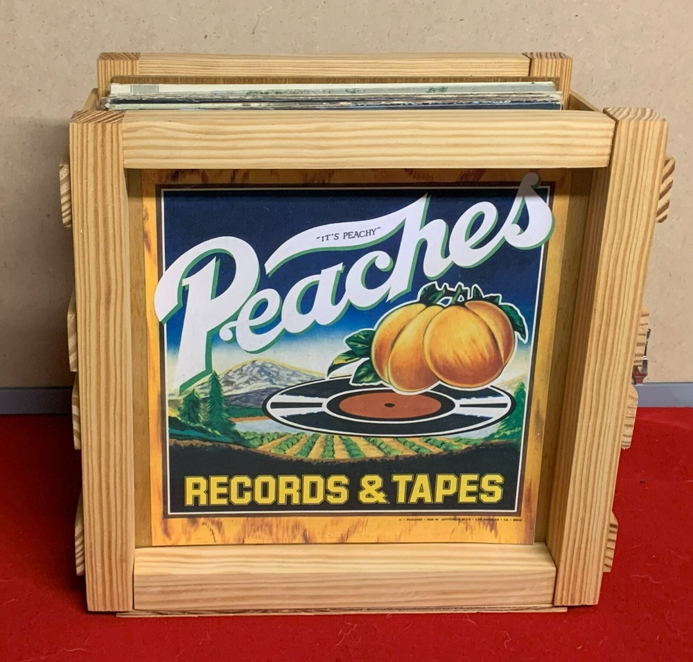 PEACHES RECORDS & TAPES Storage Crate for 12