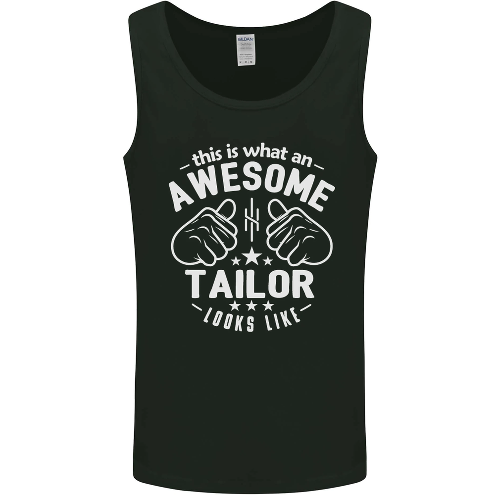 This Is What an Awesome Tailor Looks Like Mens Vest Tank Top