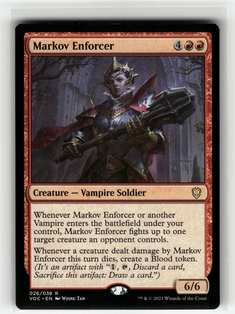 MARKOV ENFORCER Crimson Vow Commander #26 VOC(NM+)(MTG)