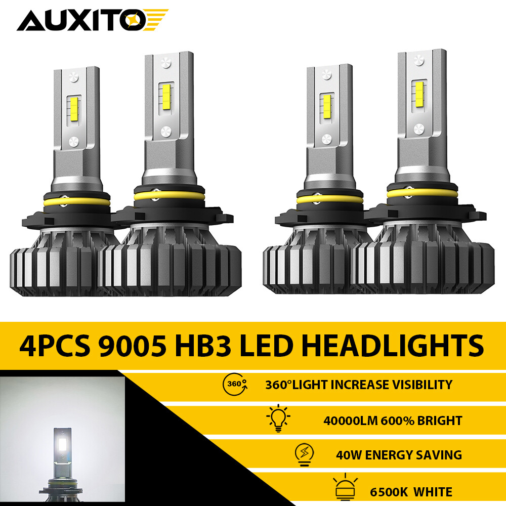 9005 LED Headlight High Beam Bulbs Kit White Lamps For Chevy Tahoe Suburban 4PCS