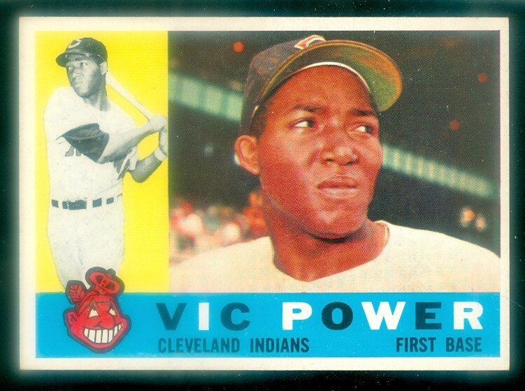 1960 Topps #75 Vic Power Baseball Card in Excellent Condition