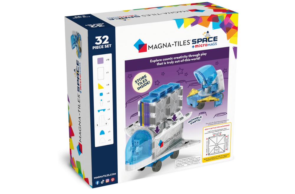 MAGNA-TILES 32-Piece Space Magnetic Building Set with Free Shipping