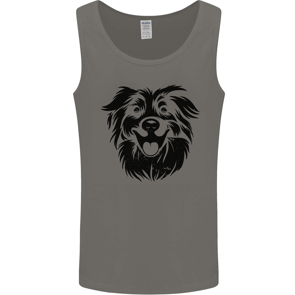 Australian Sheepdog Dogs Mens Vest Tank Top