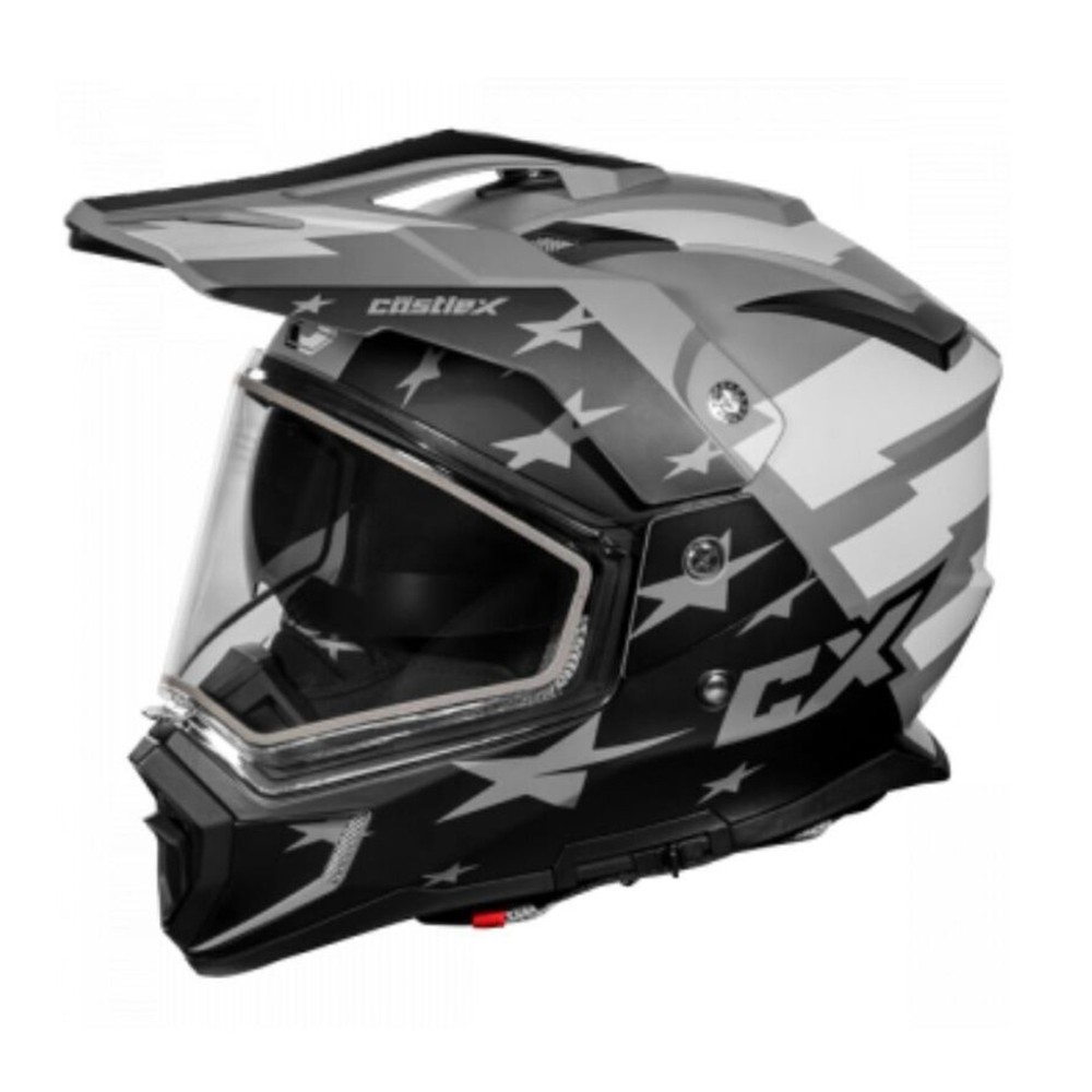 Castle X X-Large Liberty Charcoal Electric Dual Sport CX200 Helmet 36-28278