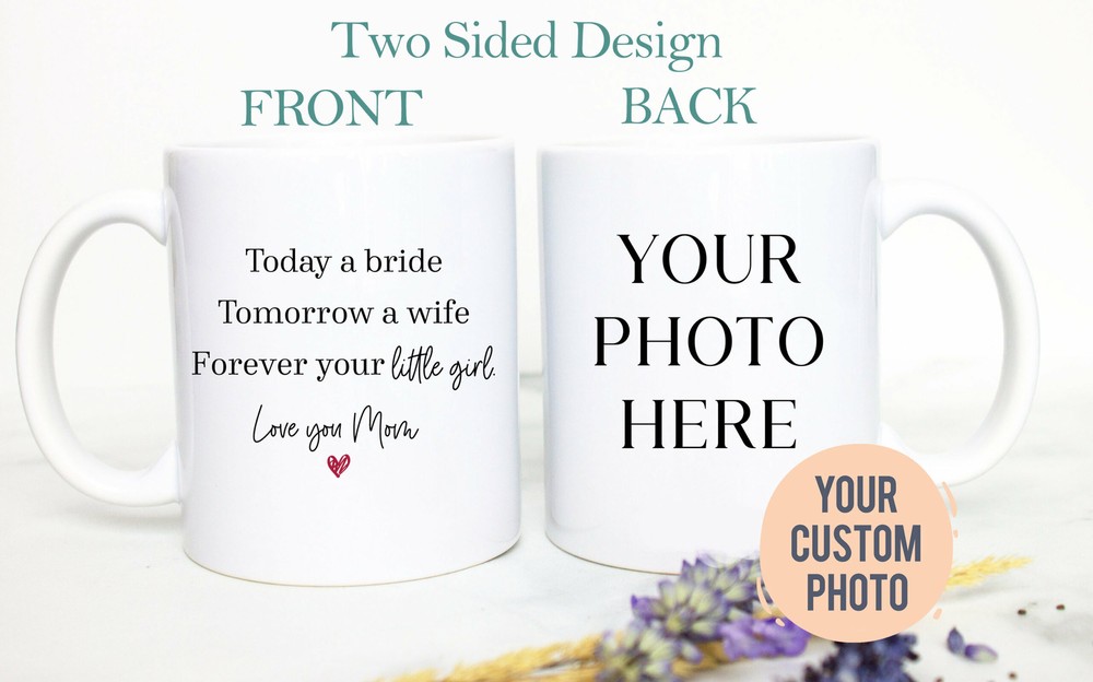 Wedding Gift For Mom From Bride Best Mom Gift Wedding Mug Custom Gift Mom Photo
