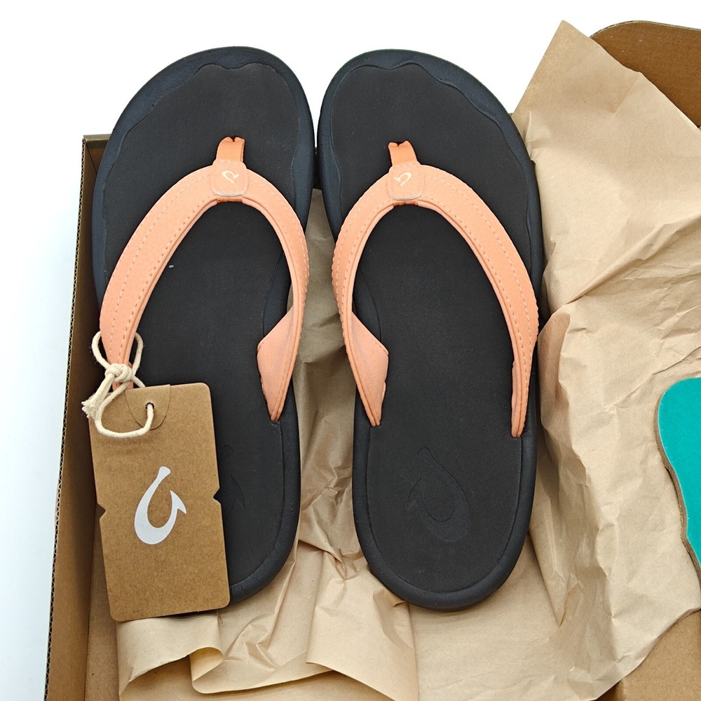 OluKai Ohana Womens Pink Sandals with Arch Support Flip Flops Sizes 7 9 11