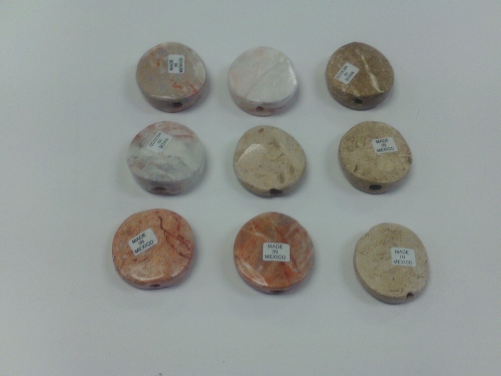 IRREGULAR ONYX ROUND SMOKING STONE CARVED CIGARETTE HOLDER 1.75