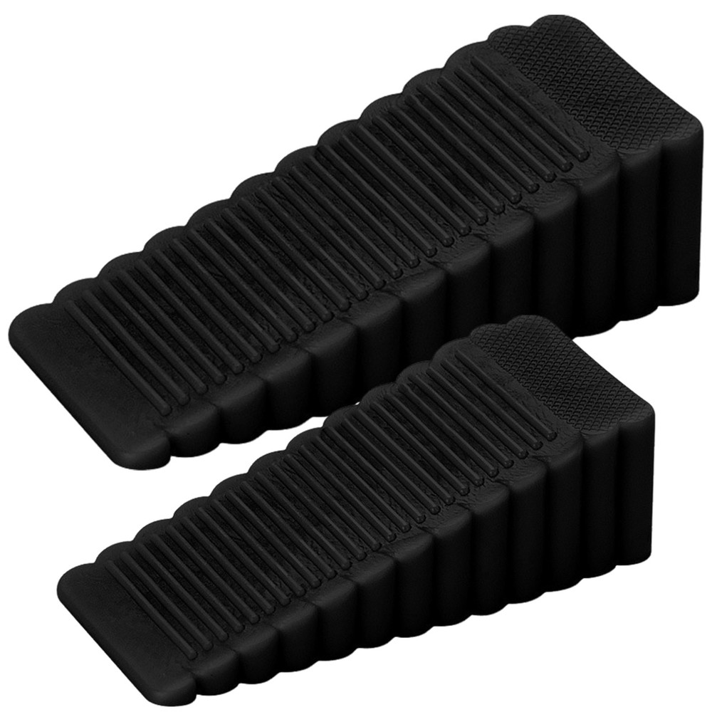1/2/3pcs Door Stoppers Flexible Door Holder Shock Absorbent Block Wedge Doorstop