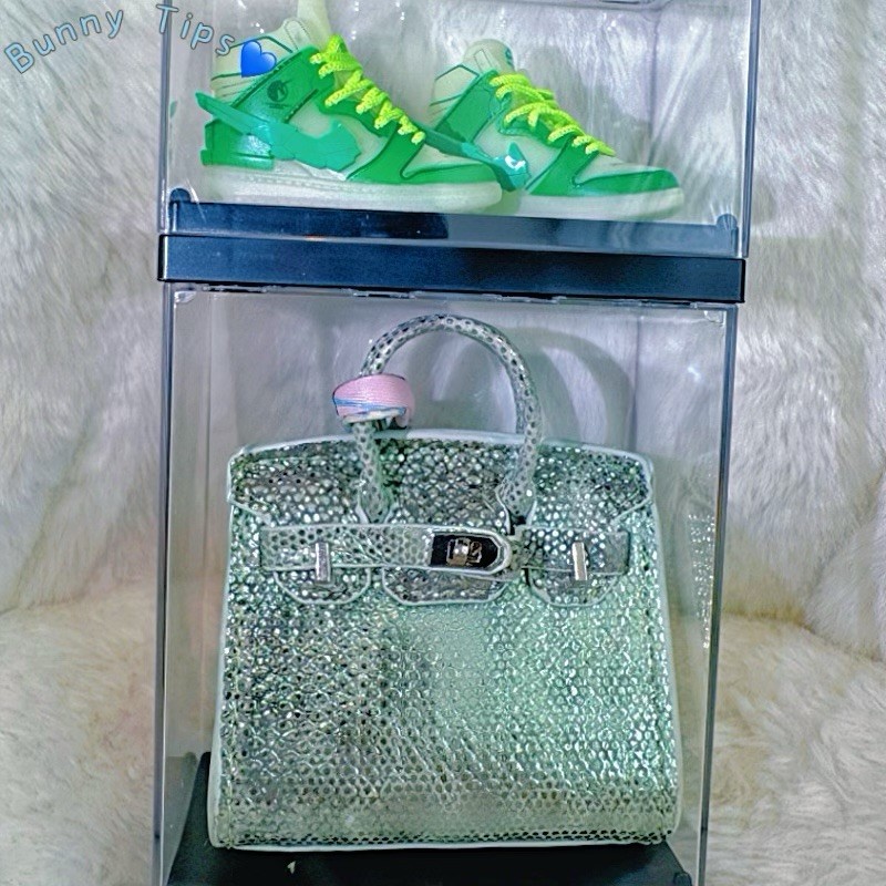 Cute Leather Mini Wallet Lipstick Keychain Charm for AirPod Ladies Car Bag  