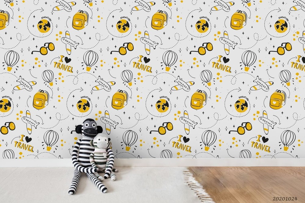 3D Travel Theme Pattern Wall Murals Wallpaper Murals Wall Sticker