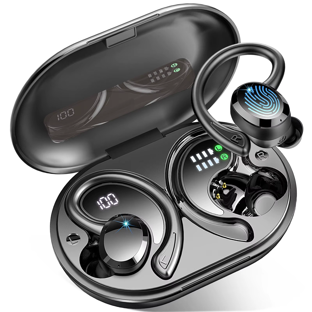 Wireless Bluetooth 5.3 Earbuds with Stereo Bass and Noise Cancelling Mic