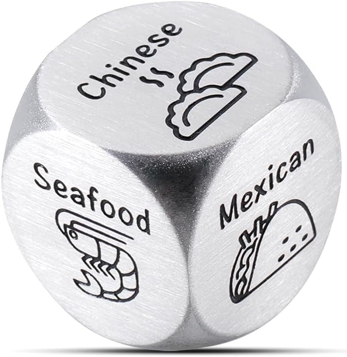 Valentines Day Gifts for Him Her, Anniversary Steel Gifts Date Night Dice Gift f-image