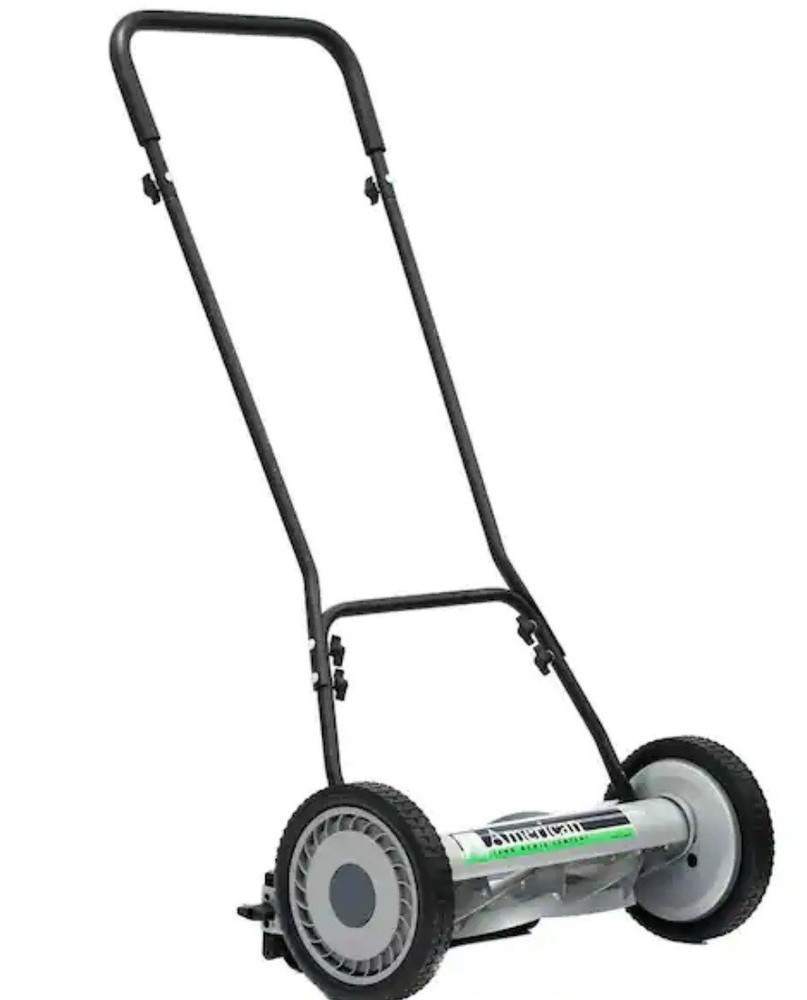 American Lawn Mower 1815-18 Black Reel Mower for Eco-Friendly Grass Cutting