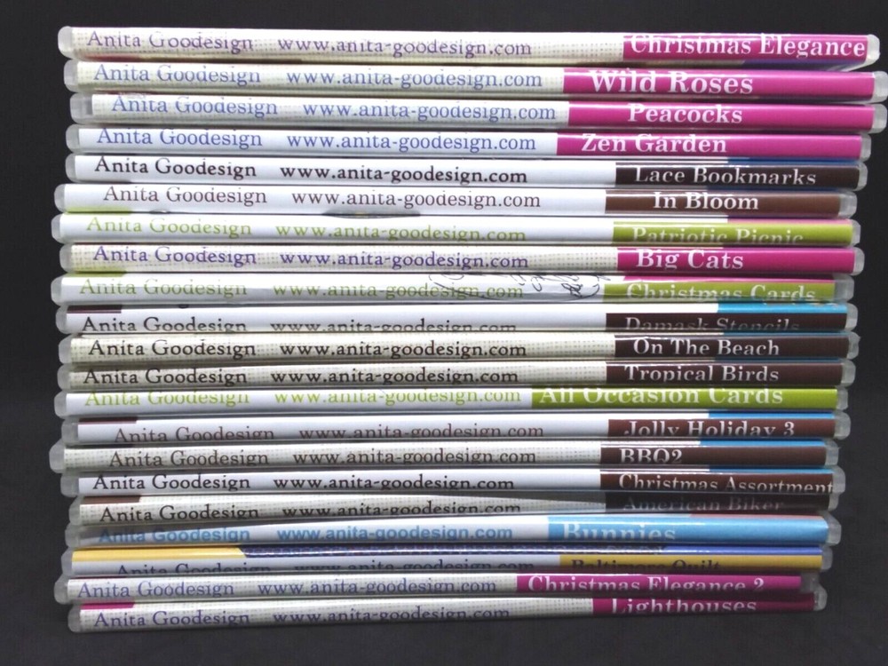 Various Anita Goodesign Machine Embroidery Designs Collections CDs