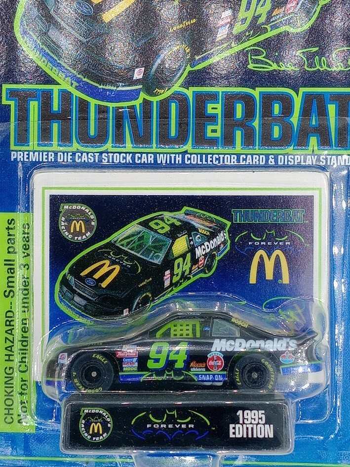 Bill Elliott #94 Nascar ThunderBat McDonald 1:64 Scale Diecast Car New