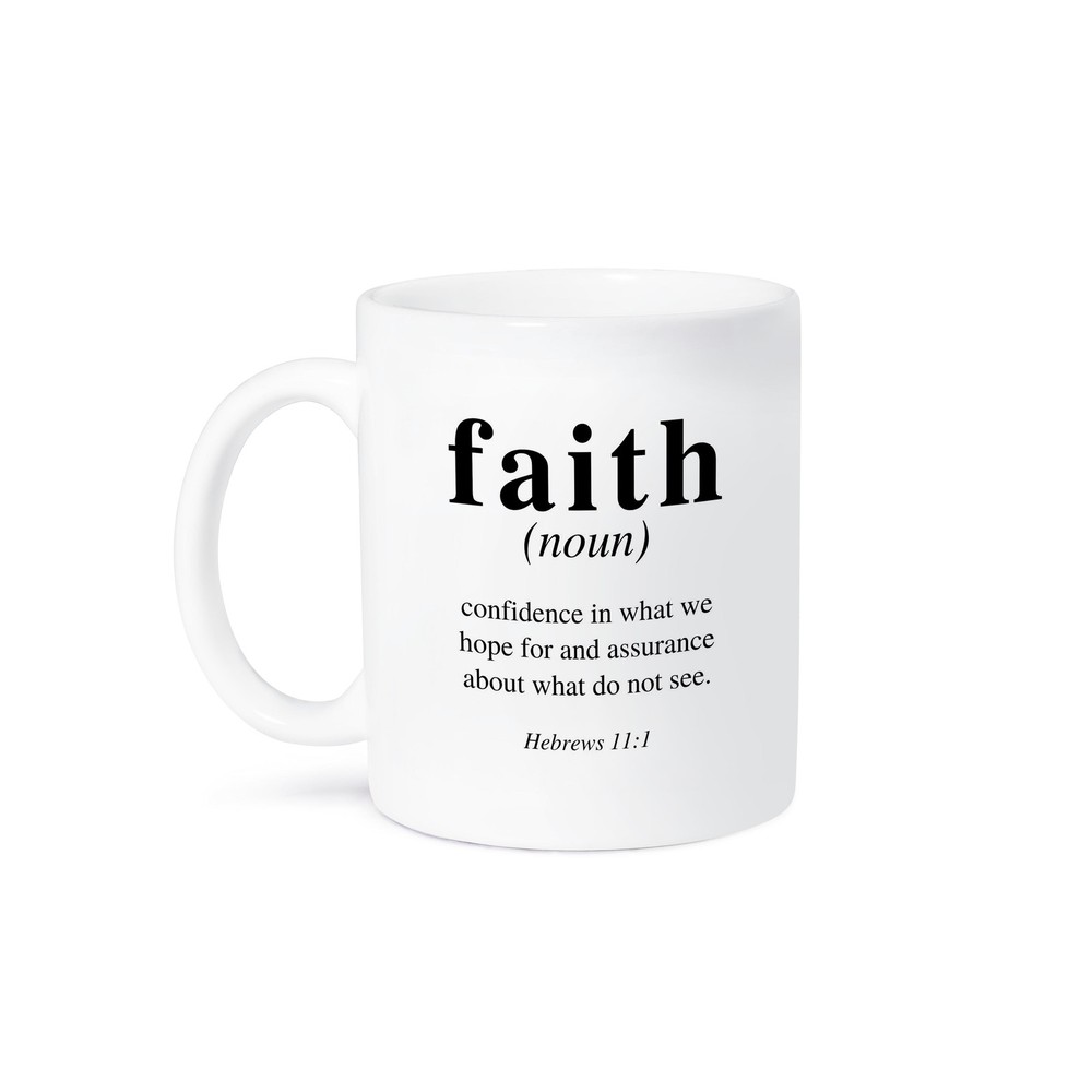 3dRose Faith Hebrews 11 1 Inspirational Bible Verse Mug