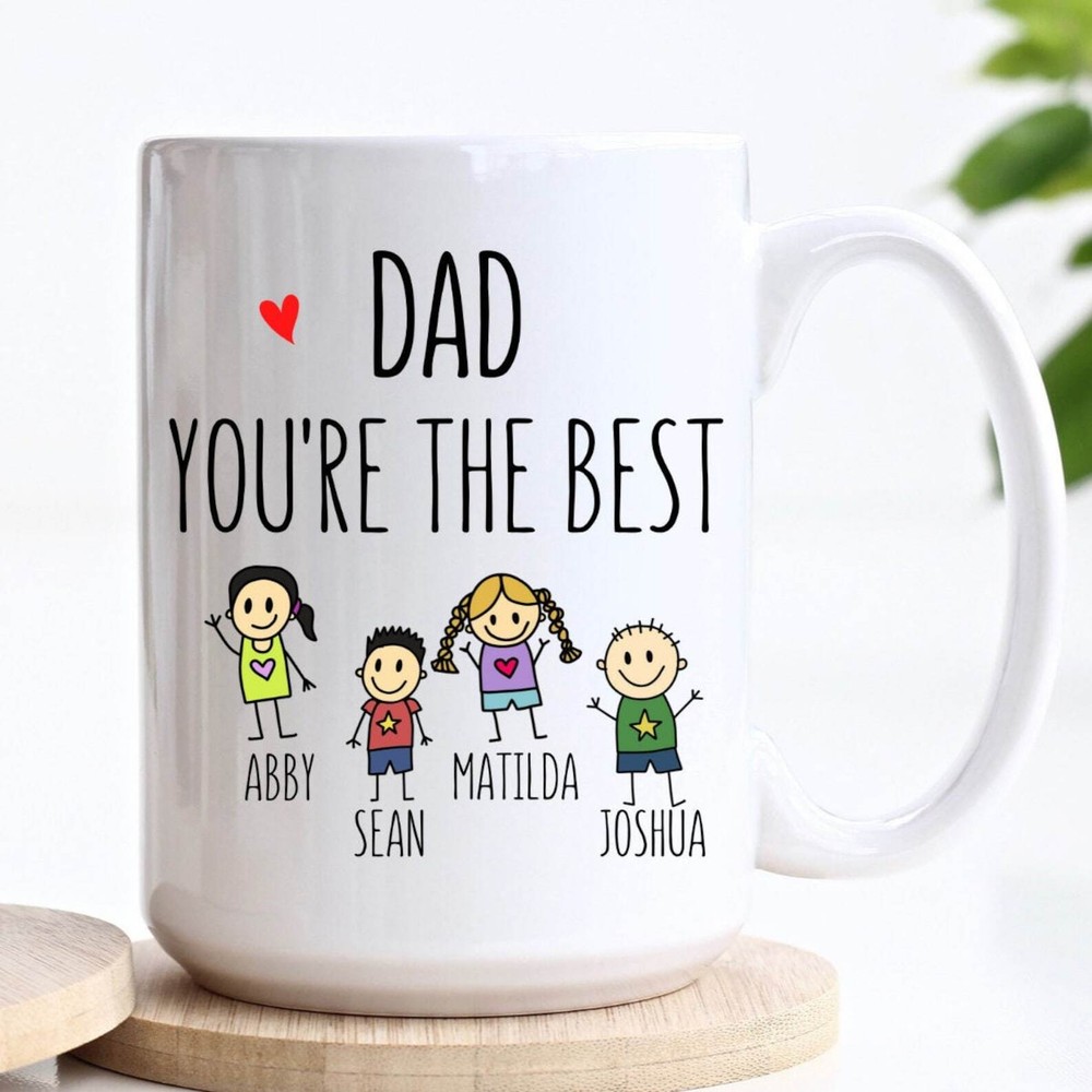 Dad Gifts From Daughter Dad Mug Personalized Gift For Dad Customized Mug With