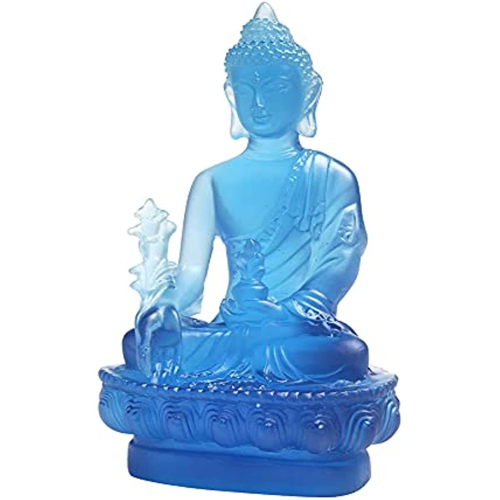 1Pcs Buddha Medicine Figure Statue Altar Buddhist Resin Fengshui