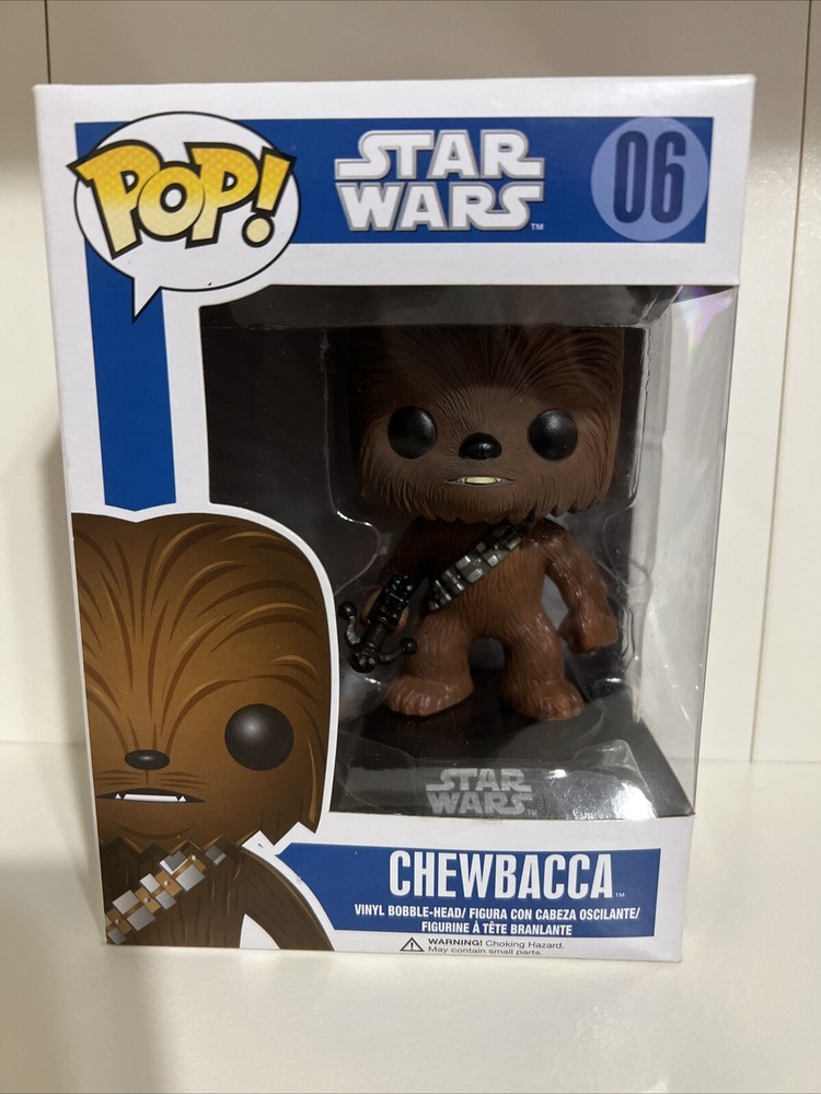 🌟💫 Rare Collectible Gift Funko Pop! Star Wars Chewbacca Vinyl Bobble-Head #06