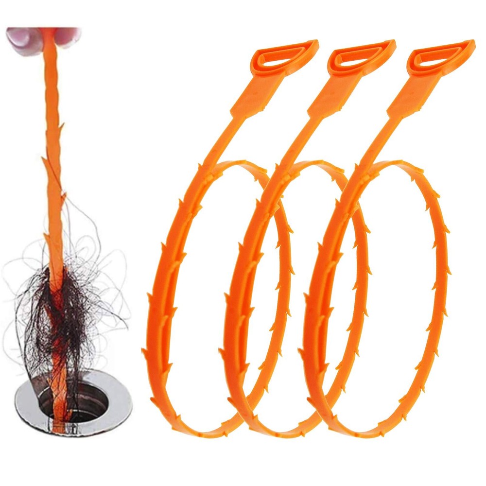 Drain Snake, Drain Clog Remover,Hair snake Tool Drain Opener, sink snake for ...