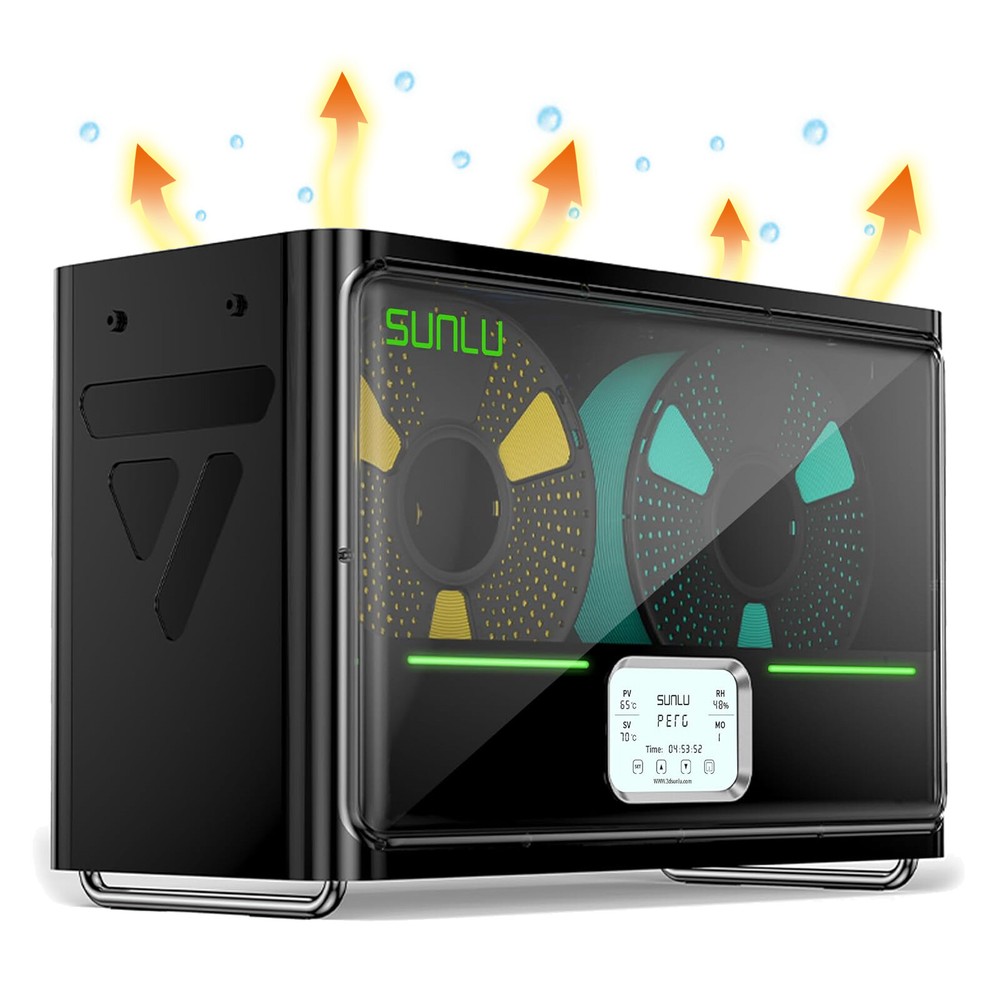 SUNLU S4 Filament Dryer 3 Fans for 360° Heating Large Capacity 4 Spools Holder