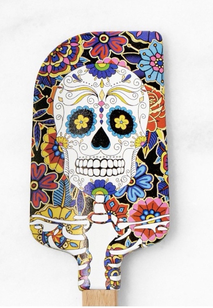 NWT ~ Williams Sonoma Day of the Dead Silicone Spatula 12 1/2