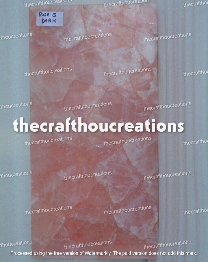 Rose Quartz Agate Pink Slab Coffee Table Top Christmas Sale-image