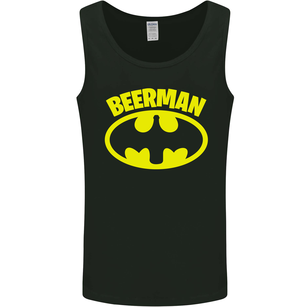 Fathers Day Beer Man Funny Alcohol Mens Vest Tank Top