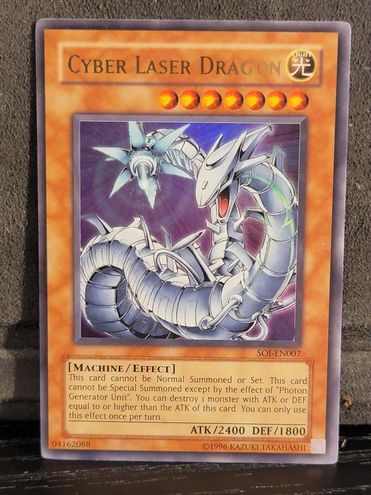 Cyber Laser Dragon SOI-EN007 Unlimited Ultra Rare Yugioh Trading Card-image