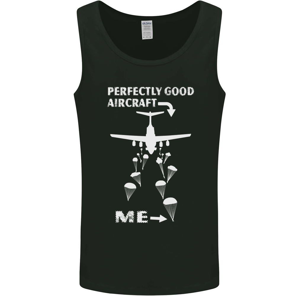 Perfectly Good Aircraft Skydiving Skydiver Mens Vest Tank Top