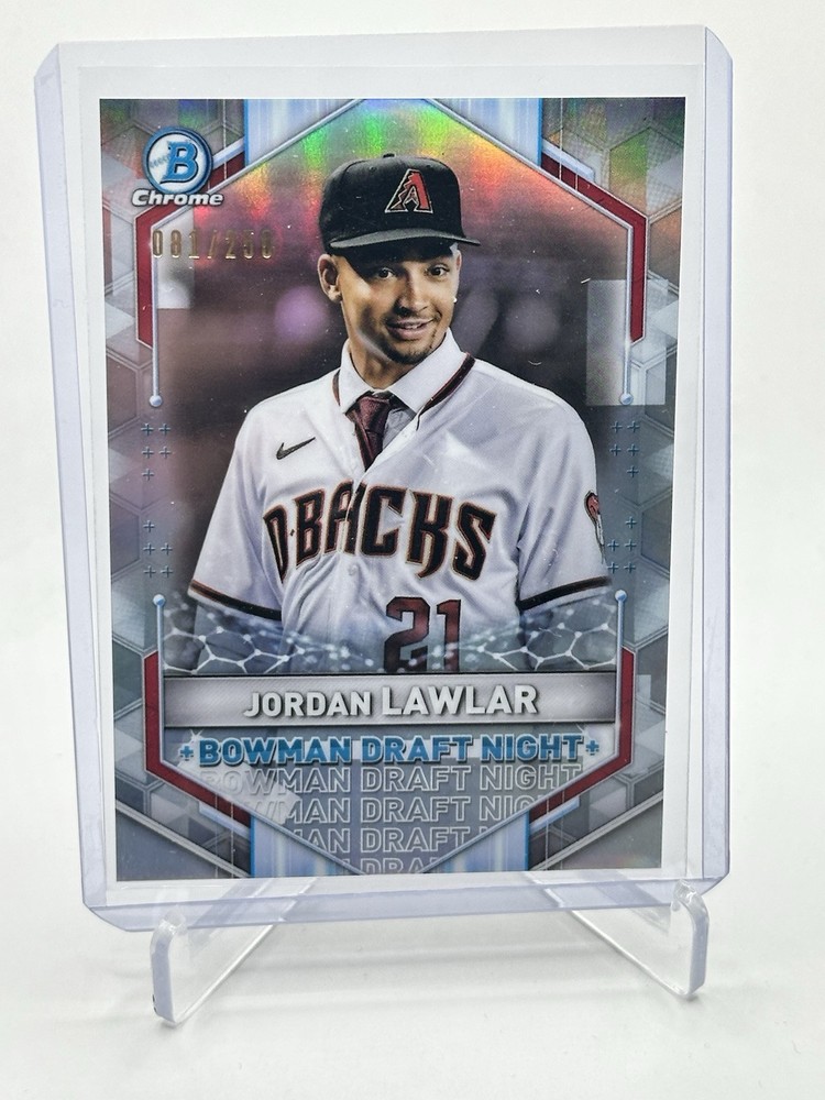 2021 Bowman Draft Night Refractor /250 Jordan Lawlar #BDN-4 Rookie Card