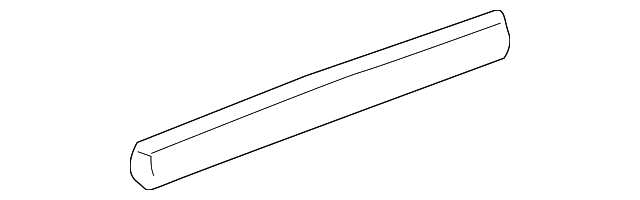 Genuine GM Driver Side Rear Door Outer Window Seal 15129776 OEM Replacement