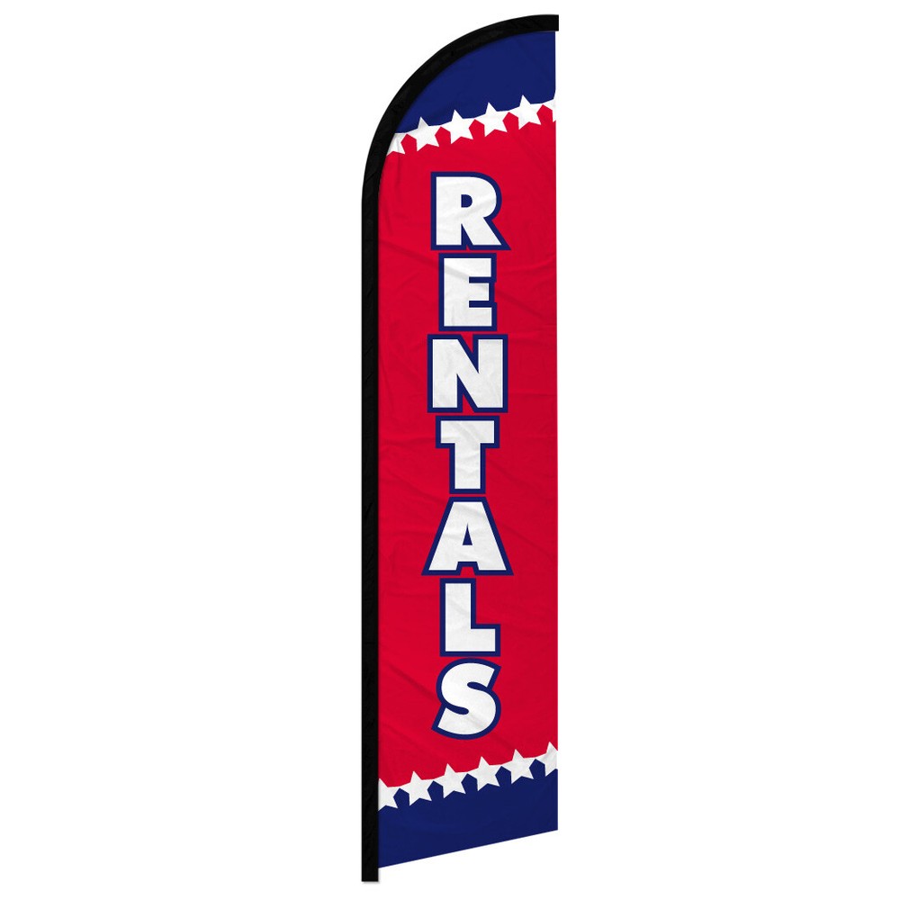 Windless Swooper Flag Rentals – Perfect for Events, Promotions, and Outdoor Advertising!