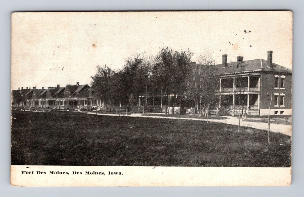 Vintage 1910 Fort Des Moines Iowa Panoramic Postcard View